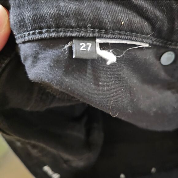 Hudson Womens Black Cotton Blend Dark Wash Pockets Denim Skinny Leg Jeans 27 - Picture 12 of 13